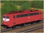 Elektrische Gterzuglokomotive BR 139 der DB in orientroter Farbgebung Epoche IV