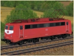 Elektrische Gterzuglokomotive BR 139 der DBAG in orientroter Farbgebung Epoche V