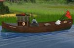 Ksten-Fischerboot mit Zubehr