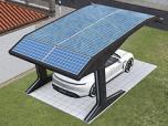 Carport mit Fotovoltaikanlagen