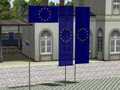Kinematisch animierte Flaggen der EU-Lnder (und andere: DDR / Schweiz)