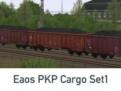 Vierachsige offene Gterwagen Typ Eaos PKP Cargo Set1