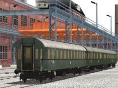 Ergnzungsset 2: Hechtwagen und Ganzstahlwagen 2. Klasse der DB, Bauart 1926 und 1928 