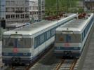 2 Triebwagen-Einheiten der Baureihe DBAG 420 im Einsatz bei der Münchener S-Bahn (V75NHB30122 ) 2 Triebwagen-Einheiten der Baureihe DBAG 420 im Einsatz bei der Münchener S-Bahn (V75NHB30122 )