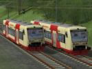 2 Einheiten des Dieseltriebwagen der Baureihe VT650 der HZL (V75NHB30110 ) 2 Einheiten des Dieseltriebwagen der Baureihe VT650 der HZL (V75NHB30110 )