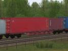 Vierachsiger Containertragwagen Sgns 696 DBAG (V60NDB10470 ) Vierachsiger Containertragwagen Sgns 696 DBAG (V60NDB10470 )