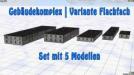 Gebäudekomplex | Variante Flachdach und Außenputz | Ergänzung zum Sparset (V11NUB20063 ) Gebäudekomplex | Variante Flachdach und Außenputz | Ergänzung zum Sparset (V11NUB20063 )