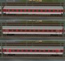DB IC-Wagen rosarot Set 4_2. Kl-Varianten (GH2468 ) DB IC-Wagen rosarot Set 4_2. Kl-Varianten (GH2468 )