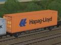 Containertragwagen Typ Lgs 579 der BTSK (V60NDB10327 ) Containertragwagen Typ Lgs 579 der BTSK (V60NDB10327 )