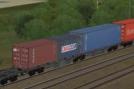 Zweiteilige Containertragwagen Typ Sggrss 80 von Ermewa (V60NDB10194 ) Zweiteilige Containertragwagen Typ Sggrss 80 von Ermewa (V60NDB10194 )