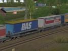 Zweiteilige Taschentragwagen Typ Sdggmrss Hupac (V60NDB10317 ) Zweiteilige Taschentragwagen Typ Sdggmrss Hupac (V60NDB10317 )