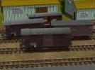 gedeckte Güterwagen, Schmalspur RhB Gbk-v der Serie 5501 bis 5530, Set 3 (V14NRR10004 ) gedeckte Güterwagen, Schmalspur RhB Gbk-v der Serie 5501 bis 5530, Set 3 (V14NRR10004 )