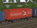 Containertragwagen Typ Lgs 580 der BTSK (V60NDB10330 ) Containertragwagen Typ Lgs 580 der BTSK (V60NDB10330 )