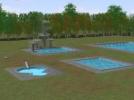 Freibad mit Sprungturm, Schwimmbecken, Duschbecken und Eingangsgebäude. (V10NRH20014 ) Freibad mit Sprungturm, Schwimmbecken, Duschbecken und Eingangsgebäude. (V10NRH20014 )