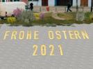 Ostergeschenk 2021: gelbe Fahrbahnmarkierung  (V10KDB20030 )