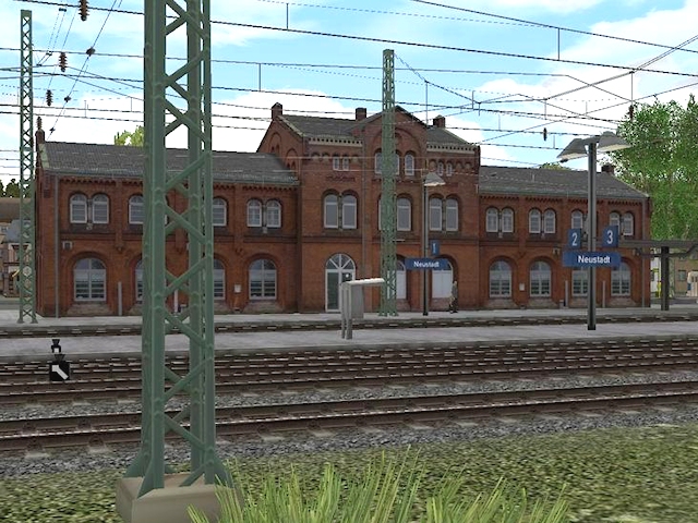 Kleinstadt-Bahnhof