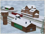 Bahnhofsset Kreihnsdoerp Winter