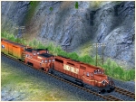 US Diesellokomotive EMD SD40 Lehigh Valley und Caboose