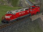 Sparset US Diesellokomotive EMD SD40 und Caboose