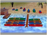 Ruderboote aus Holz
