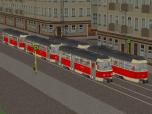 Straßenbahn Tatra T4D + B4D Set 2
