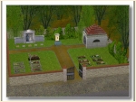 Kleiner Dorffriedhof als Bausatz