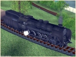 Dampflokomotive MAV 424 247 mit ltender, Epoche IIIb