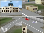 Flugplatz mit Kleinflugzeugen