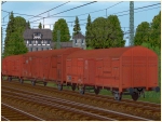 2-achs. gedeckte Güterwagen diverser Bahngesellschaften