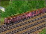 4-achsige offene Güterwagen europäischer Bahnen Set 1