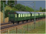 Personenzug-Set der DB 110 304 und 3-achs. Umbauwagen Epoche IV