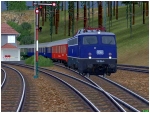 Schnellzuglokomotiven 110 306 und 355 der DB Epoche Iva