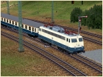 E-Lokomotiven der DB und DBAG BR 110 in ozeanblau-beige Set 1 Epoche IV und V