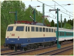 E-Lokomotiven der DB und DBAG BR 110 in ozeanblau-beige Set2 Ep IV und V