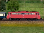 E-Lokomotiven der DB BR 110 orientroter Lackierung Epoche IV