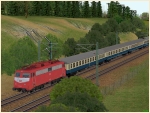 E-Lokomotiven der DB BR 110 orientroter Lackierung Epoche IV