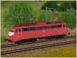 E-Lokomotiven der DBAG BR 110 orientroter Lackierung Epoche IV