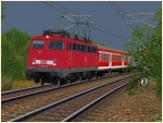 E-Lokomotiven der DBAG BR 113 verkehrsrote Lackierung Epoche V