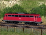 E-Lokomotiven der DBAG BR 113 verkehrsrote Lackierung Epoche V