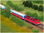 E-Lokomotiven BR 115 der DB Autozug Epoche V