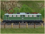 Elektrische Güterzuglokomotive BR 139 der DB in grüner Farbgebung Epoche IV