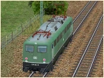 Elektrische Güterzuglokomotive BR 139 der DB in grüner Farbgebung Epoche IV
