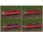 Elektrische Güterzuglokomotive BR 140 der DBAG in orientroter Farbgebung Epoche V