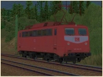 Elektrische Güterzuglokomotive BR 140 der DBAG in orientroter Farbgebung Epoche V