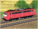 Elektrische Güterzuglokomotive BR 139 der DBAG in orientroter Farbgebung Epoche V