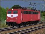 Elektrische Güterzuglokomotive BR 139 der DBAG in orientroter Farbgebung Epoche V