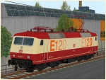 BR 120 002 mit Anschriften „E120“ der DB in Epoche IV