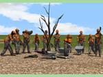 Figuren Set 8 - Waldarbeiter mit Zubehör