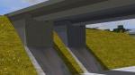 Sparset FBR Fussgänger-/Fahrradbrücke 1 und 2 Beton grau und beige (ohne Geländer)