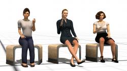 sitzende Frauen & Mnner (High-Poly im EEP-Shop kaufen Bild 6